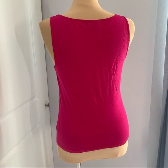 Lauren Ralph Lauren Hot Pink Ruffled Tank Top - Picture 4 of 5